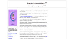 Desktop Screenshot of gourmetomatic.com